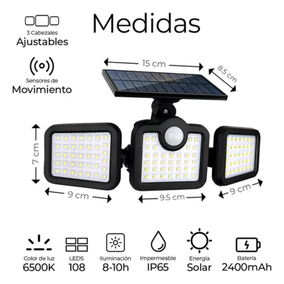 Miniatura 3 de LUZ CON PANEL SOLAR 3 ASPA